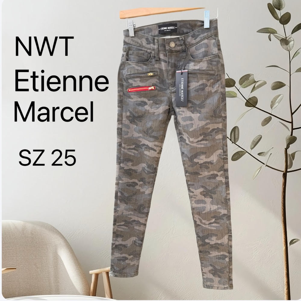 NWT Etienne Marcel Camo jeans SZ 25